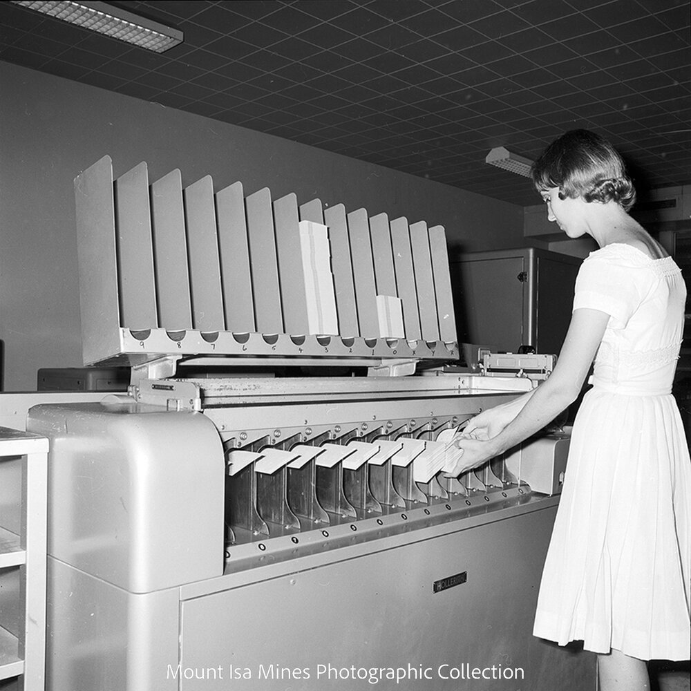 Punch Card Reader and Sorter, Mount Isa Mines, April 1964