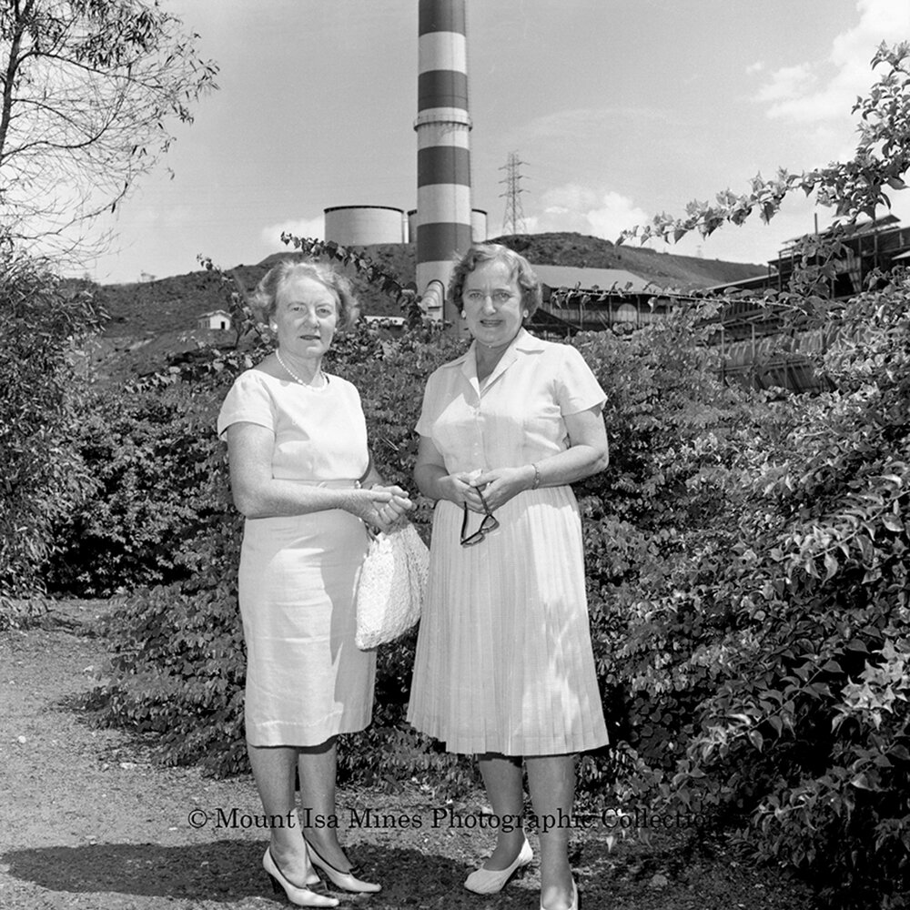 Mrs Delia Haney and Mrs Thelma Farr, February 1964