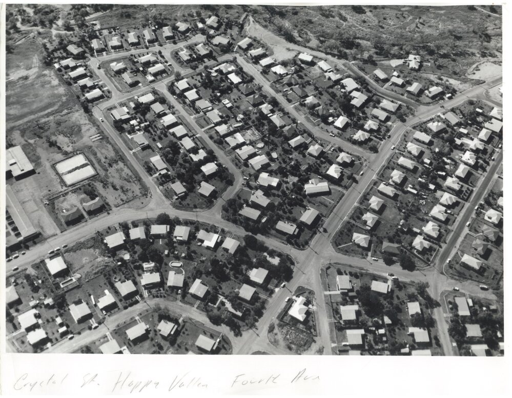 Aerial view of Happy Valley, February 1973