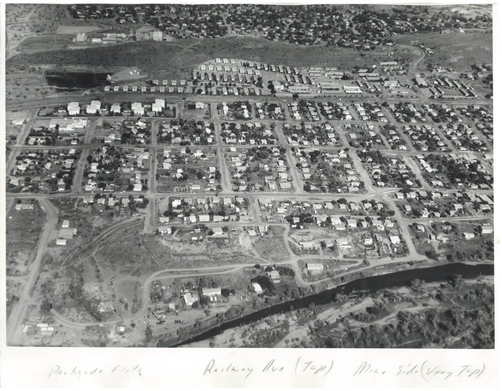 Aerial view of Parkside, February 1973