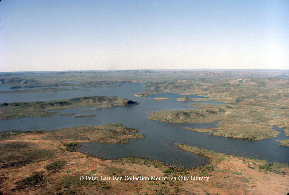 Lake Moondarra aerial view, April 1963