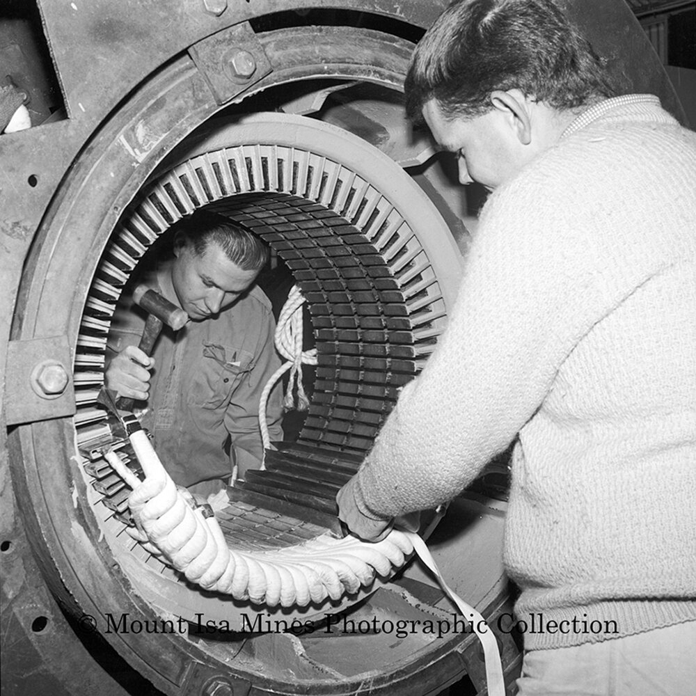 Brendan Holden, Electric Motor Rewinding, Mount Isa Mines, June 1964
