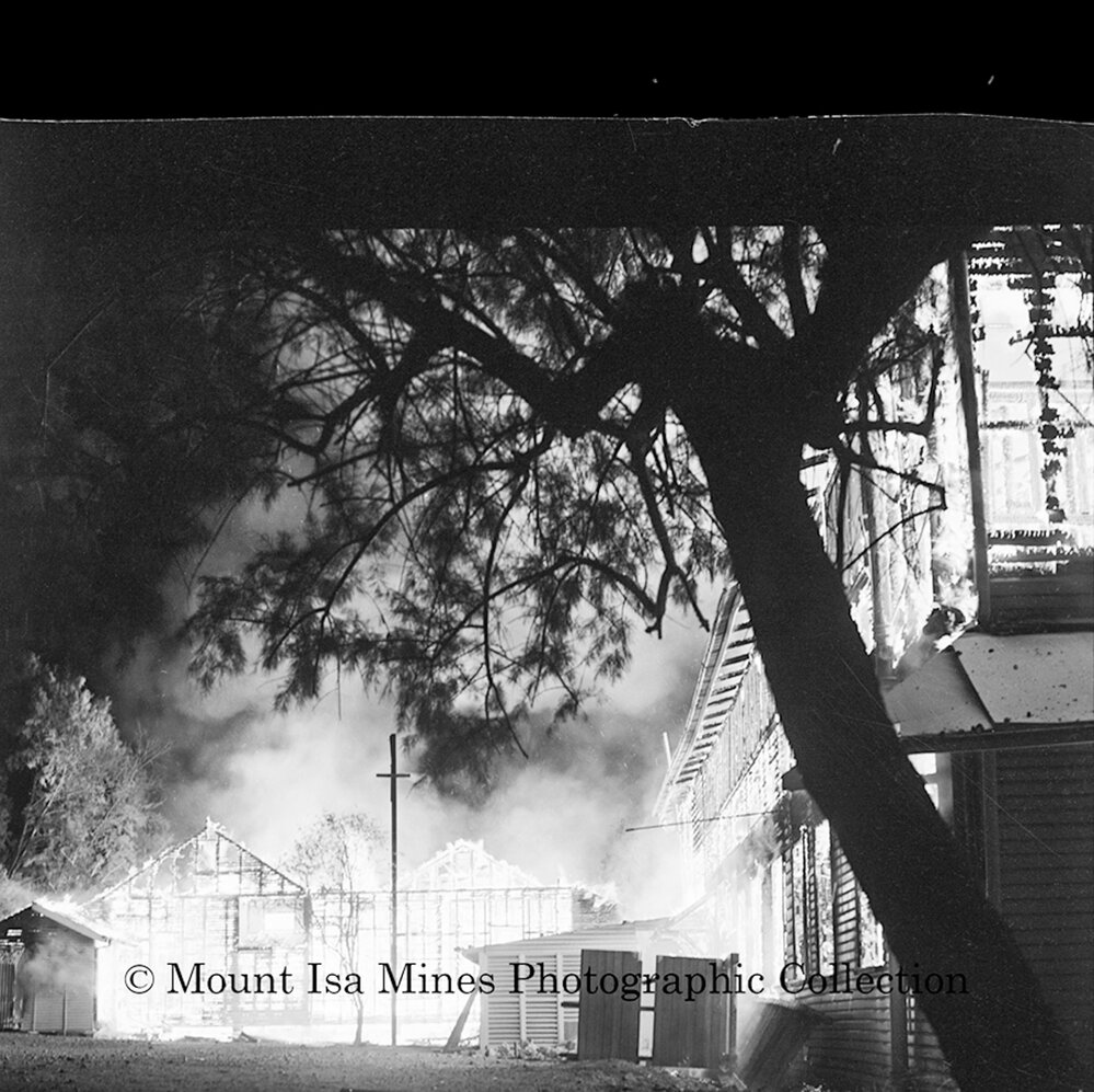 Demolition of Staff Mess, Mineside, June 1964