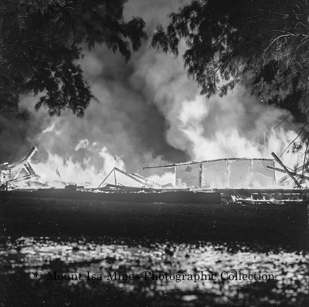 Demolition of Staff Mess, Mineside, June 1964