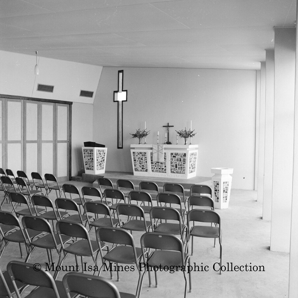 Interior of Lutheran Church, Miles End, June 1964