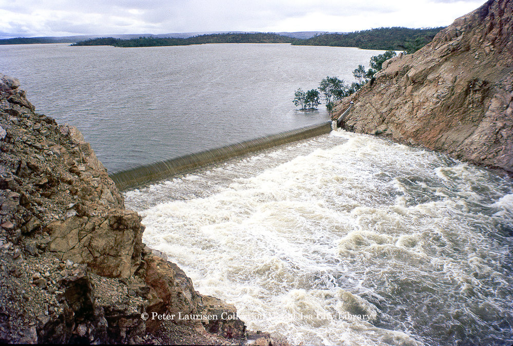 Lake Moodarra dam wall, February 1974