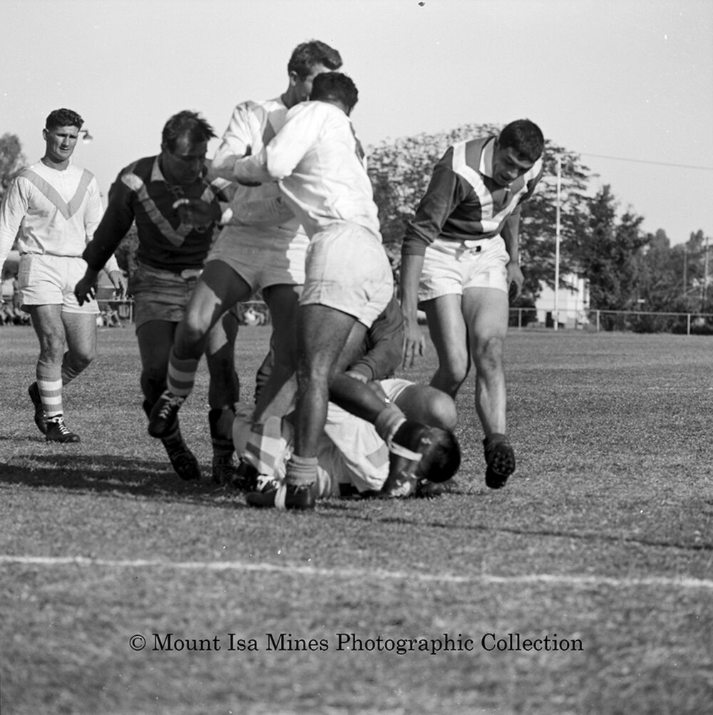 Mount Isa versus France Football, Parkside, May 1964