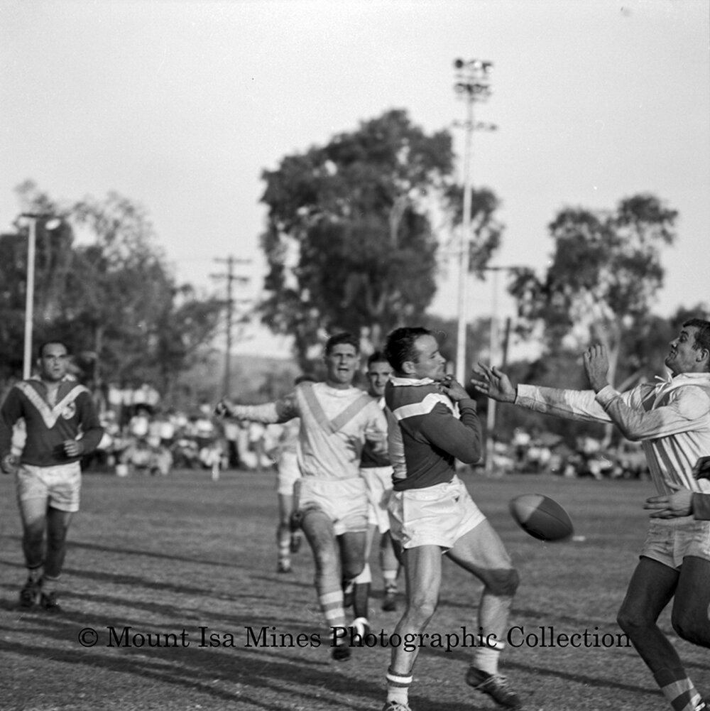 Mount Isa versus France Football, Parkside, May 1964