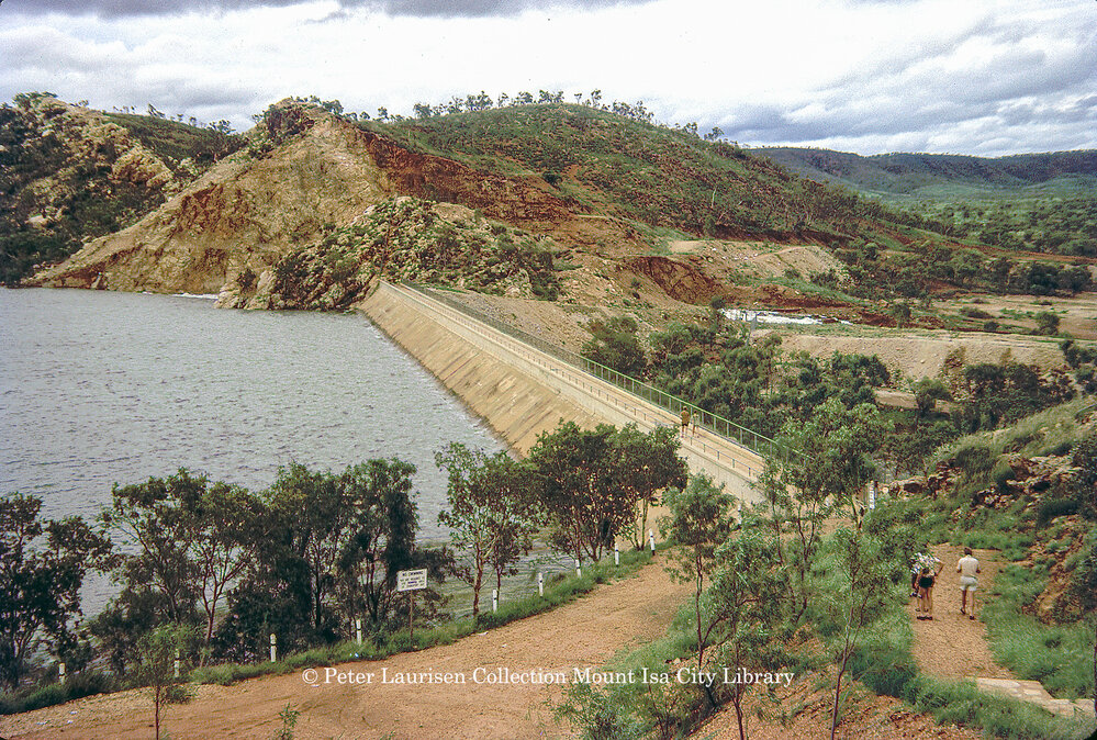 Lake Moodarra dam wall, February 1974