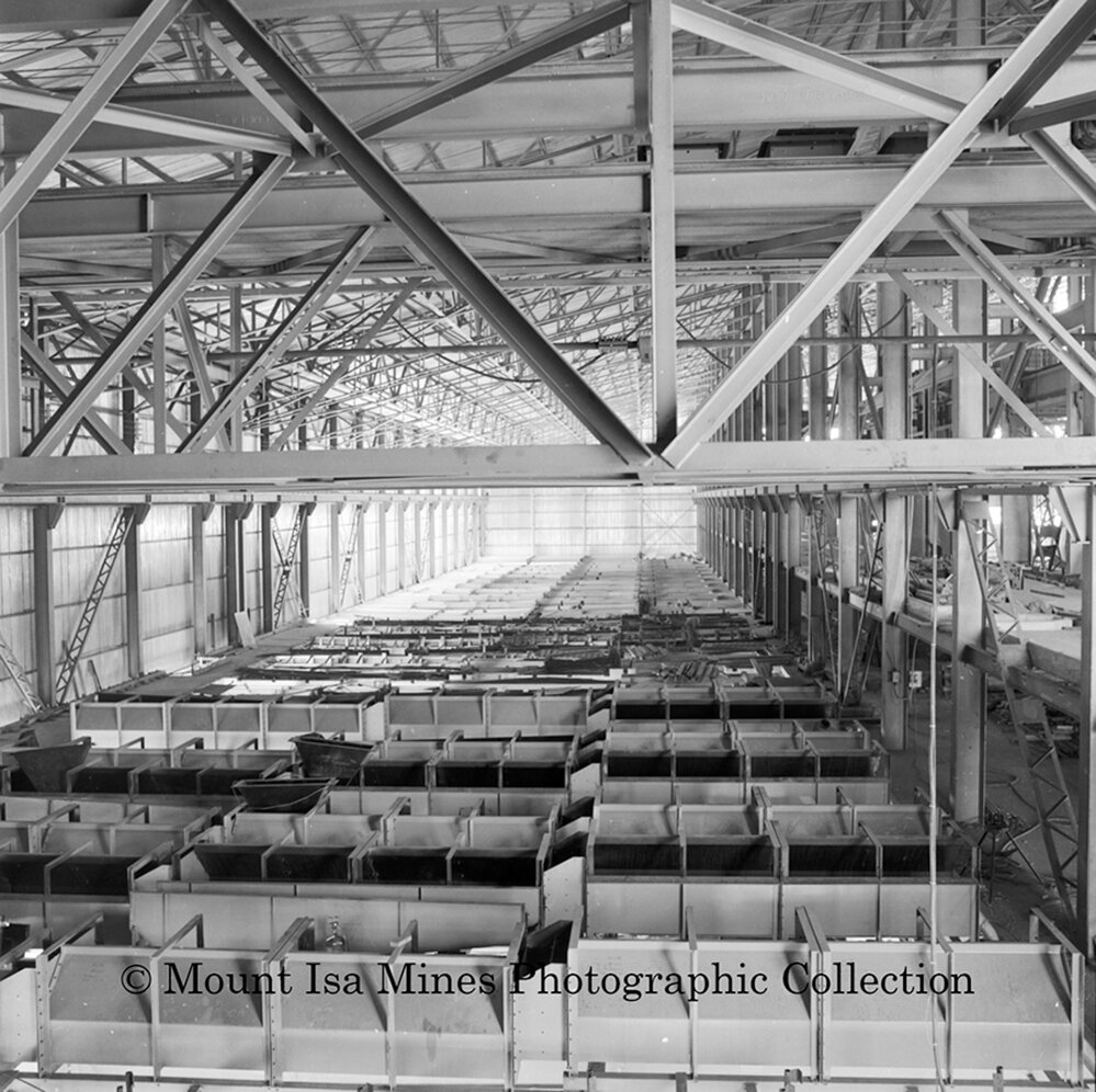 Flotation Banks of No.2 Concentrator, Mount Isa Mines, July 1964