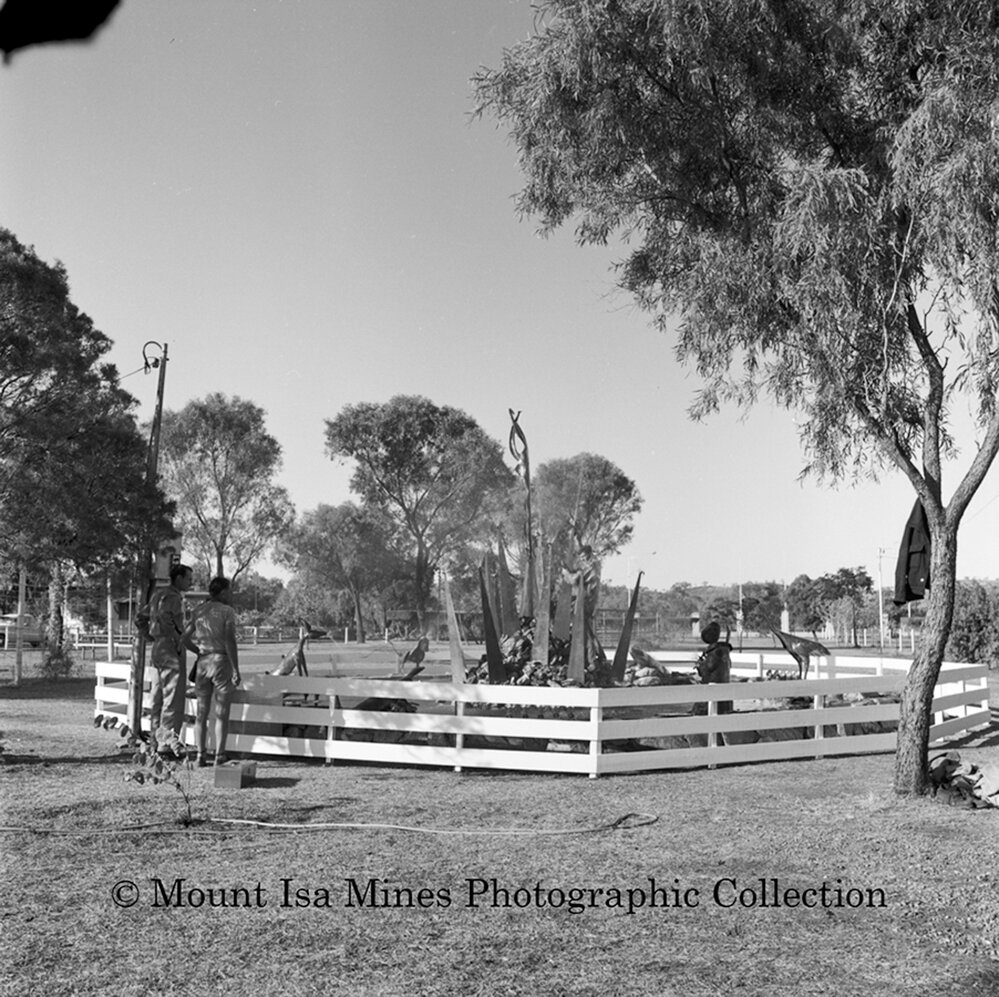 Fountain Sculpture at Kalkadoon Park, Mount Isa, June 1964