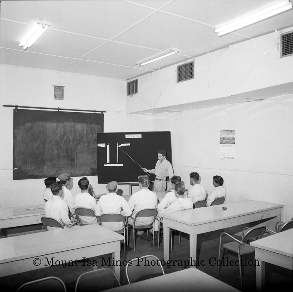  Apprentice Boilermakers at Apprentice Workshop, Mount Isa Mines, July 1964.