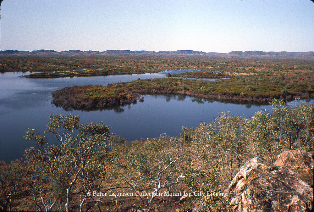 Lake Moondarra secondary spillway, July 1963