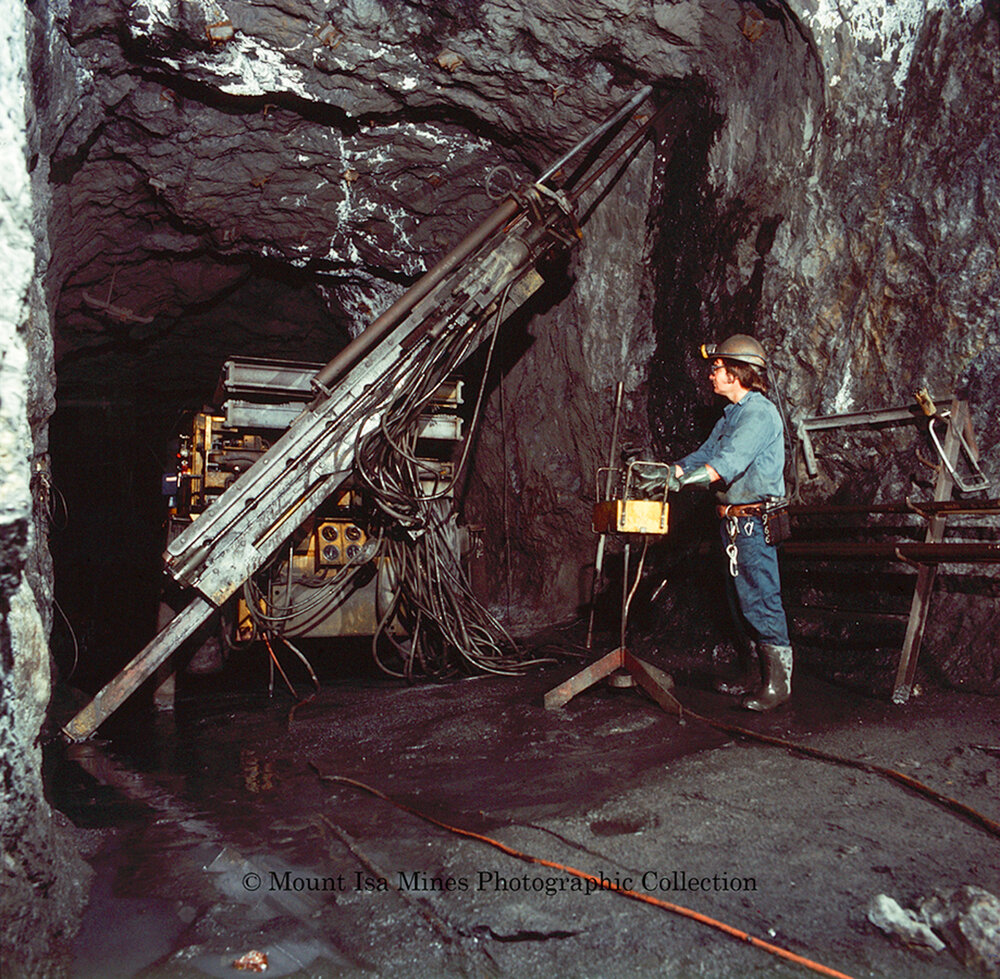 Drilling various methods, Mount Isa Mines