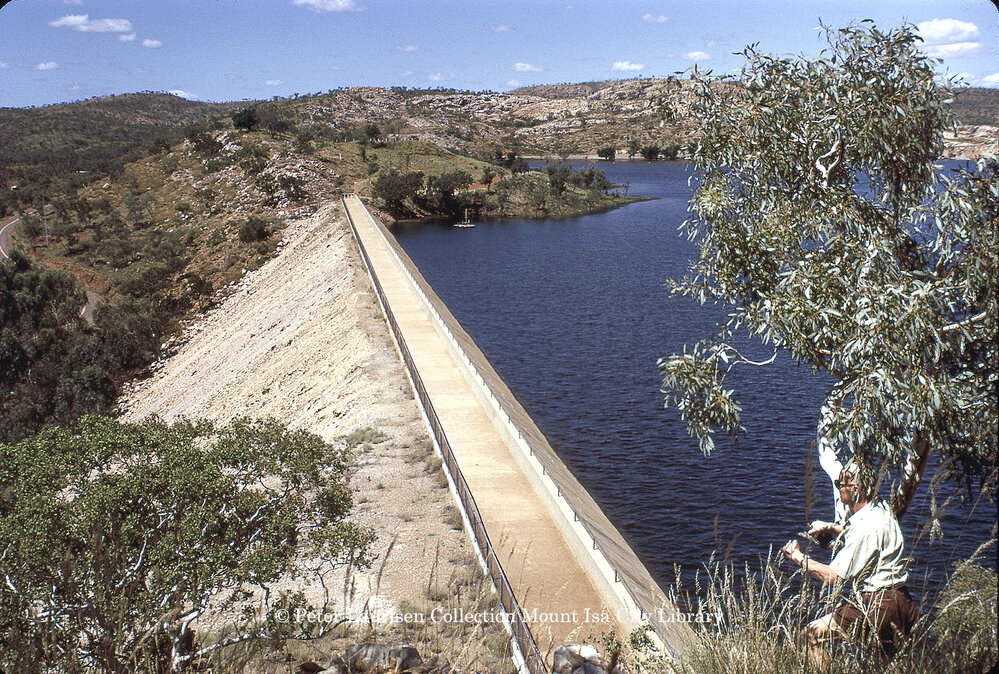 Lake Moondarra dam wall, February 1975