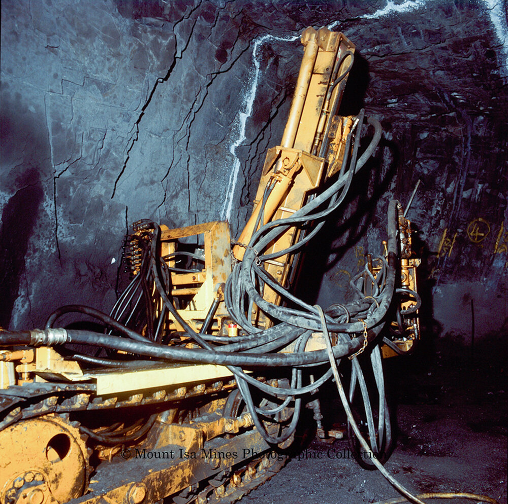 Ingersol rand drilling various methods, Mount Isa Mines