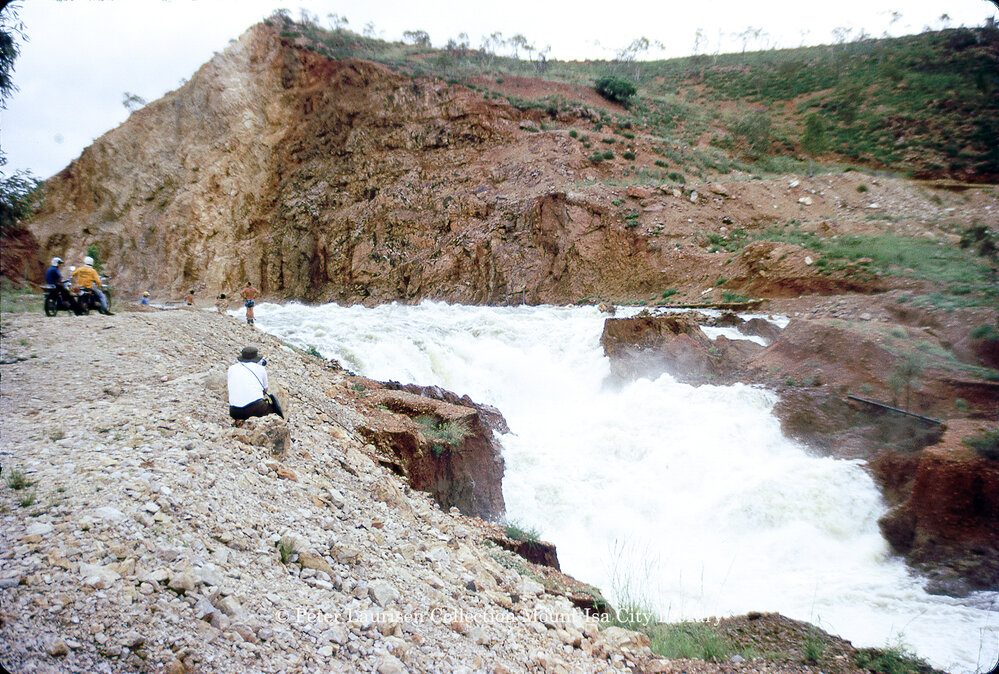 Lake Moondarra spillway, February 1974