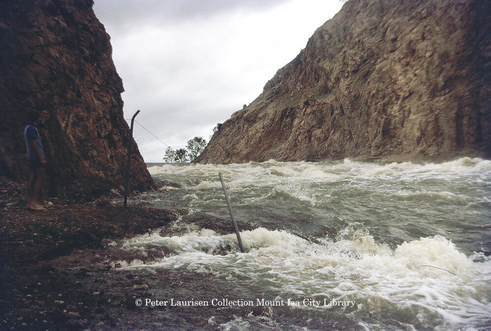 Lake Moondarra spillway, February 1974