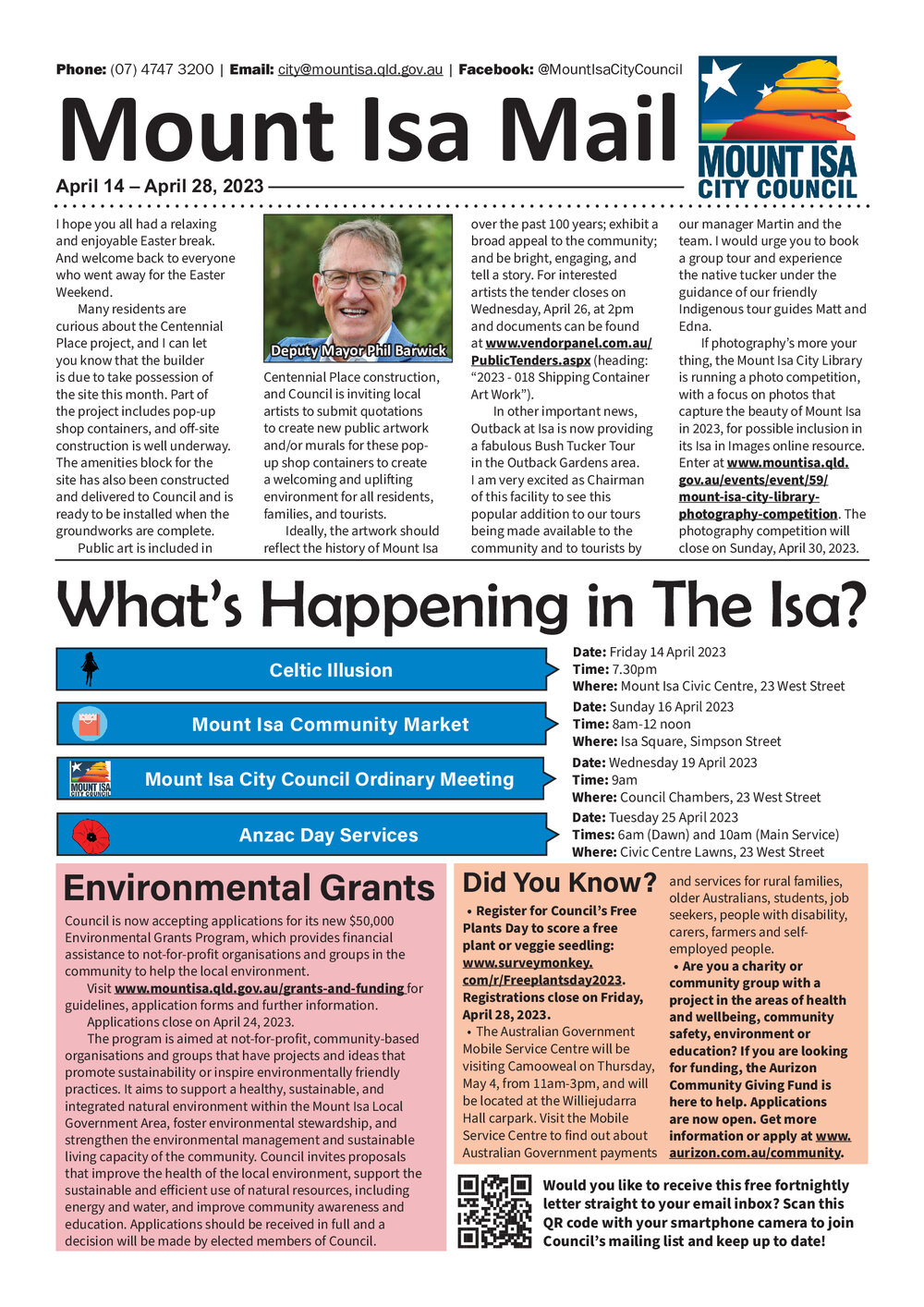 Mount Isa Mail, 14 April 2023