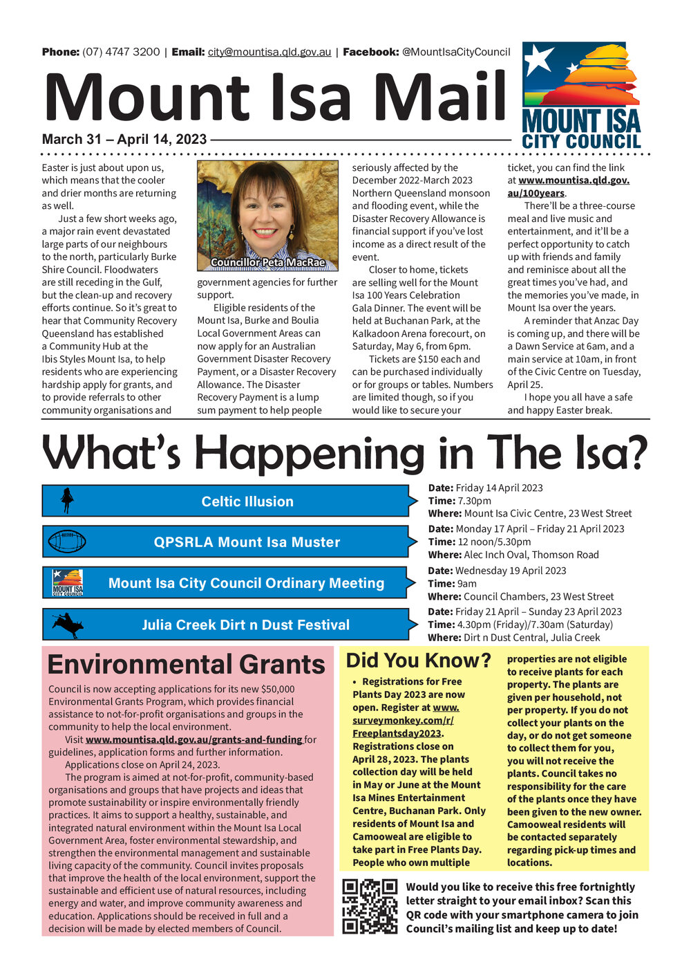 Mount Isa Mail, 31 March 2023