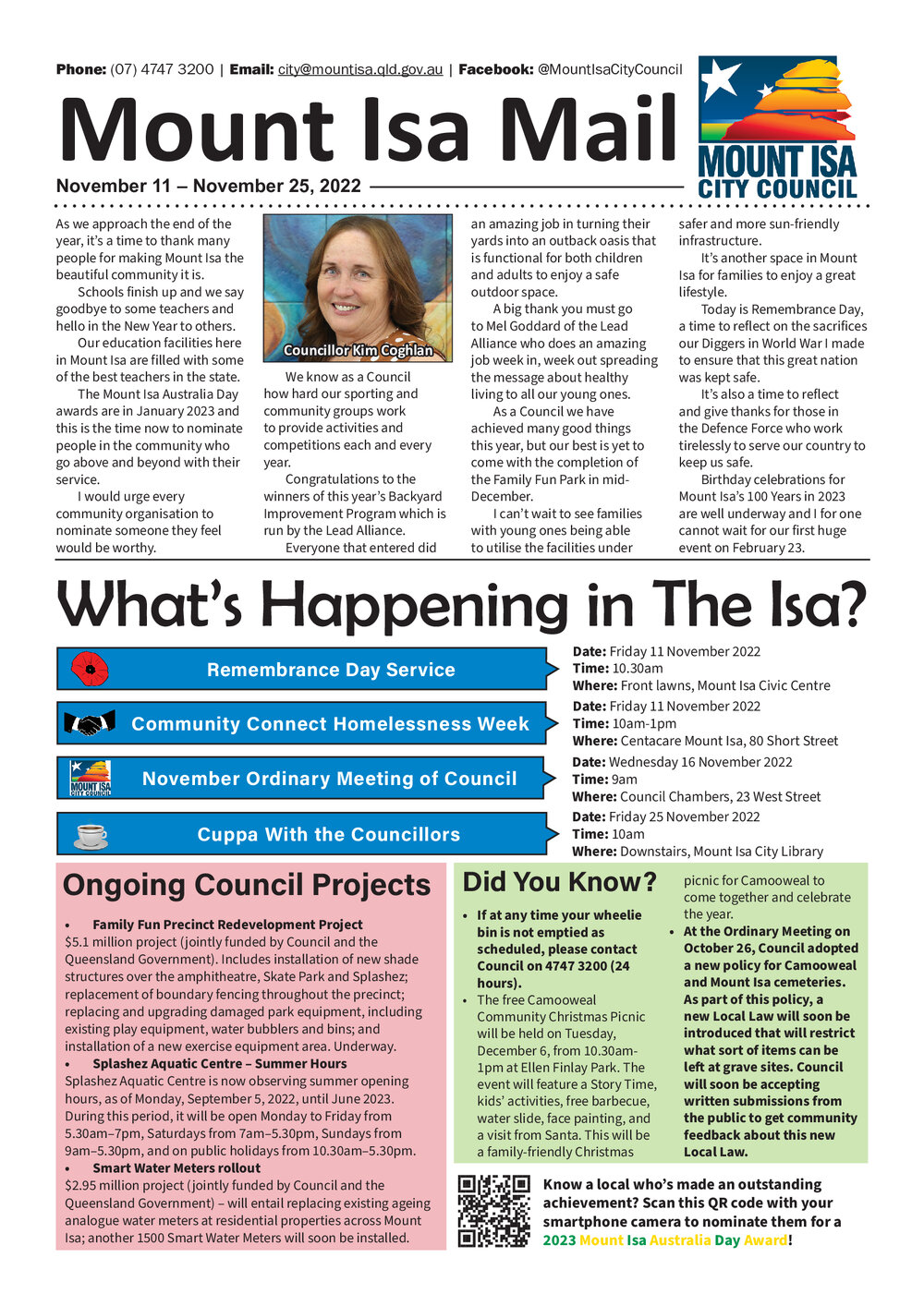 Mount Isa Mail, 11 November 2022
