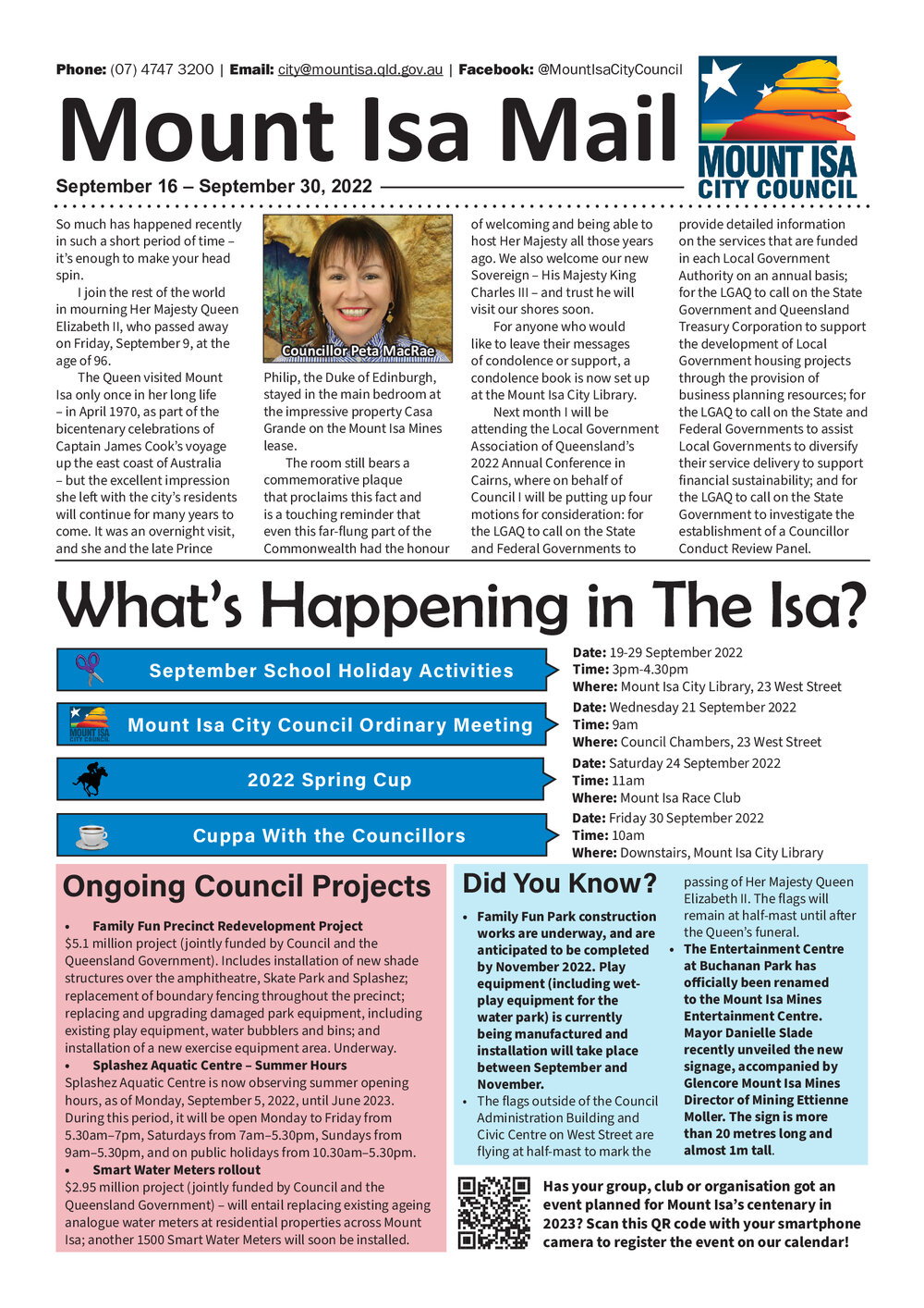 Mount Isa Mail, 16 September 2022