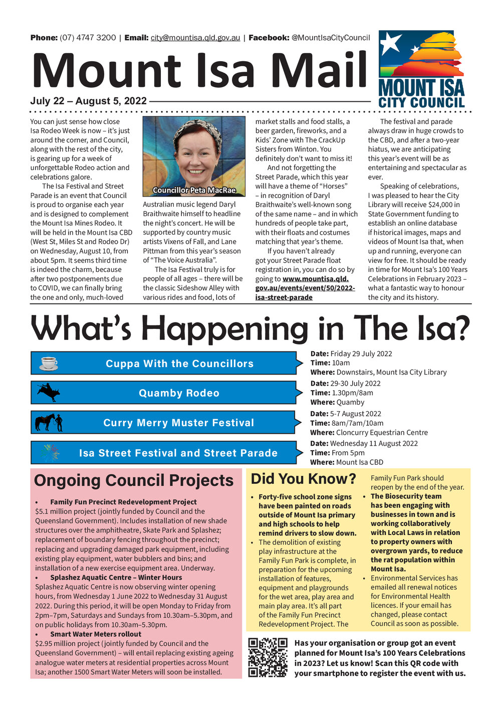 Mount Isa Mail, 22 July 2022