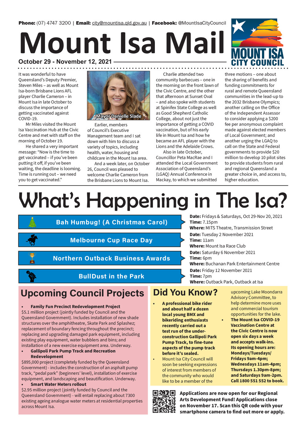 Mount Isa Mail, 29 October 2021