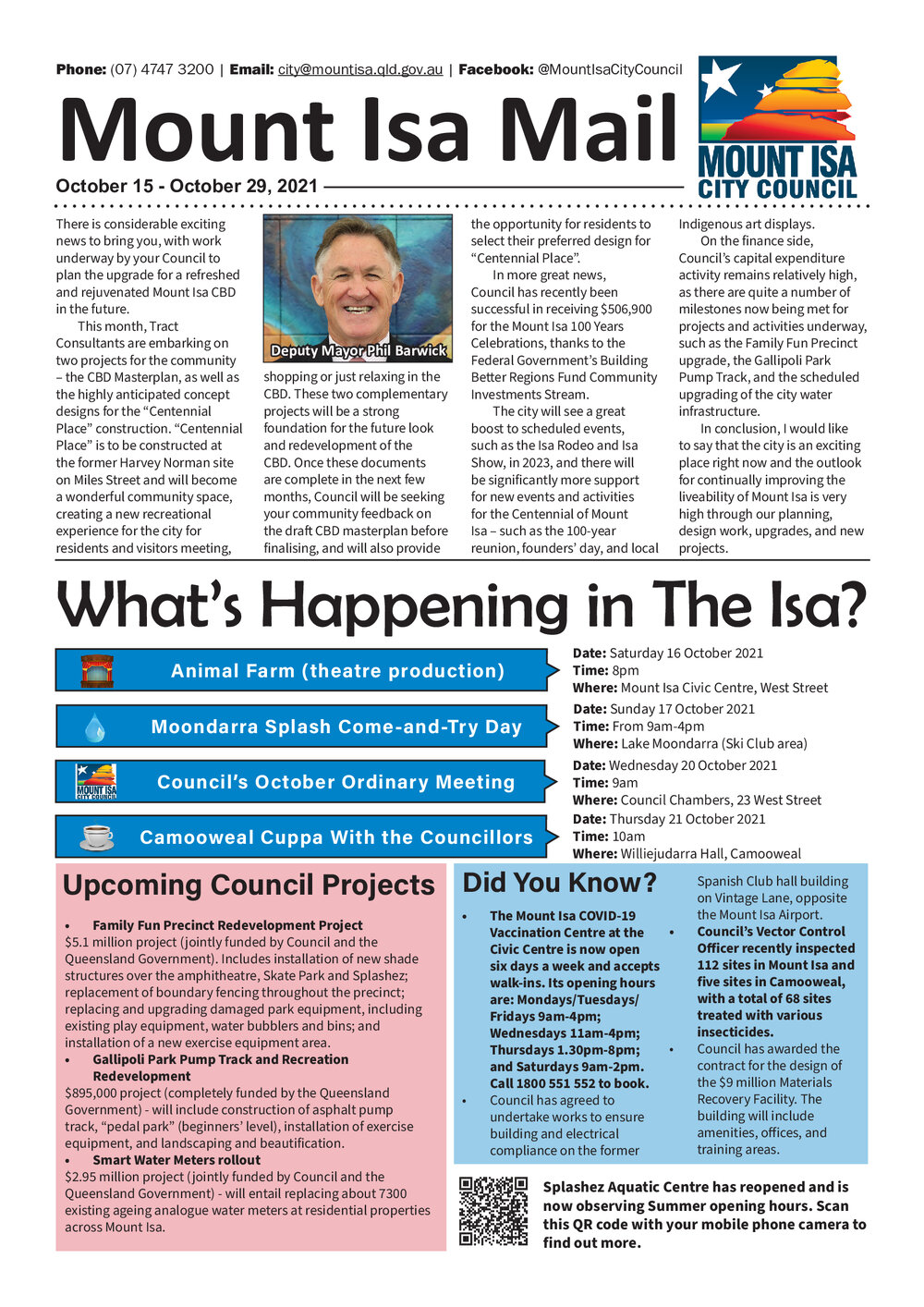 Mount Isa Mail, 15 October 2021