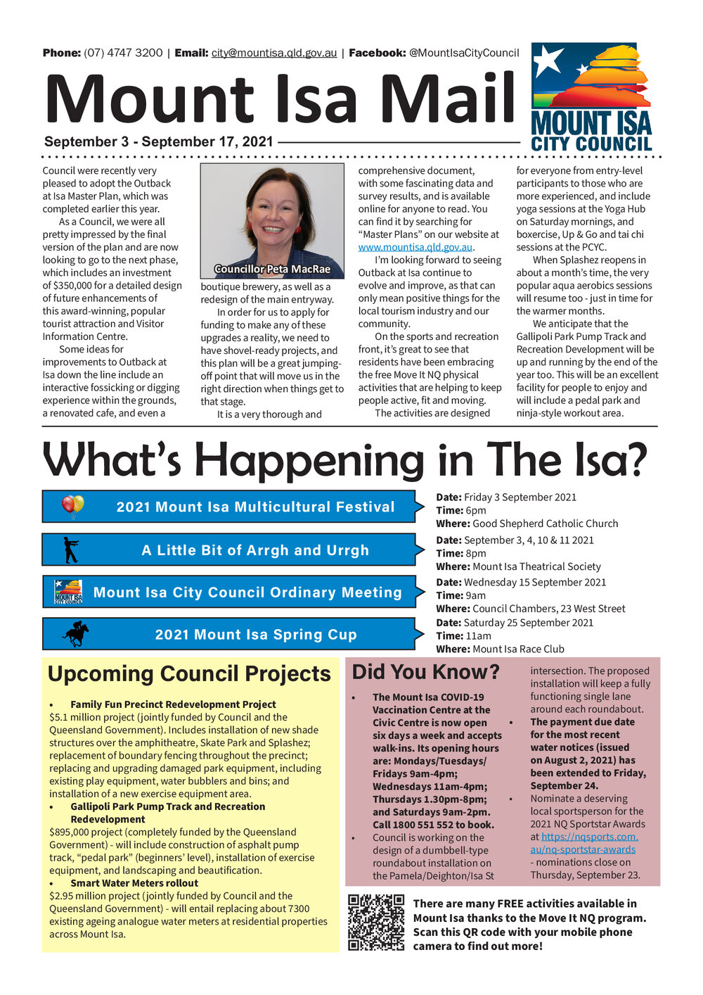 Mount Isa Mail, 3 September 2021