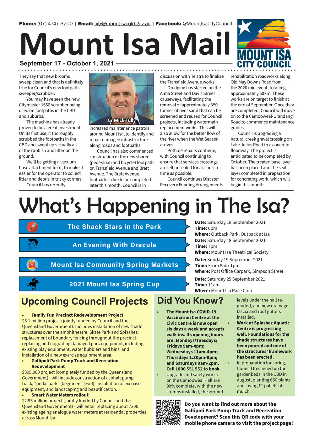 Mount Isa Mail, 17 September 2021