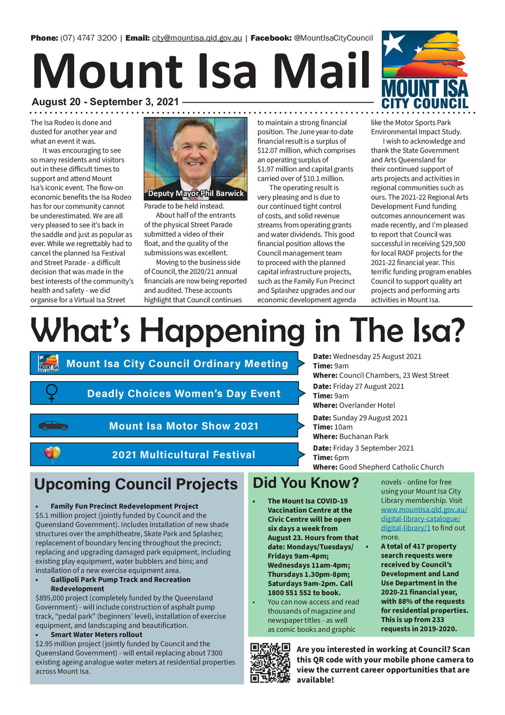 Mount Isa Mail, 20 August 2021