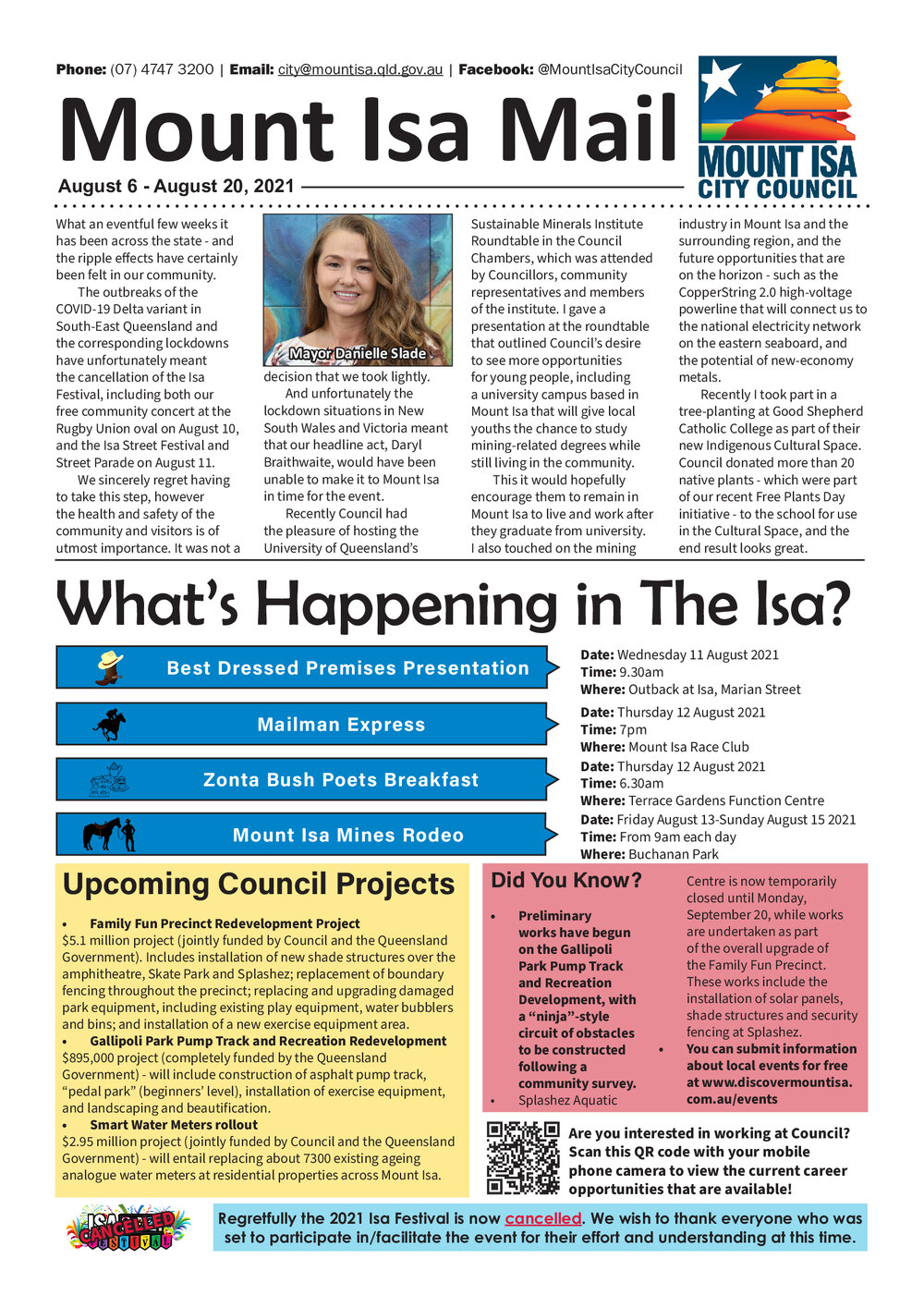 Mount Isa Mail, 6 August 2021