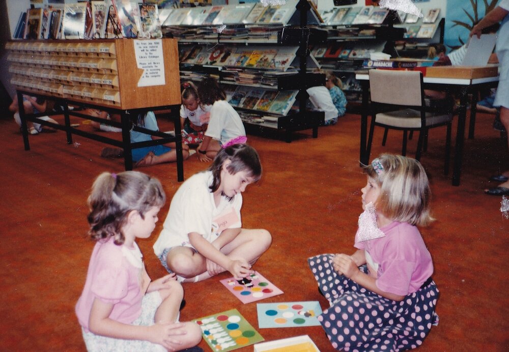 Children playing game in the library, Mount Isa City Library
