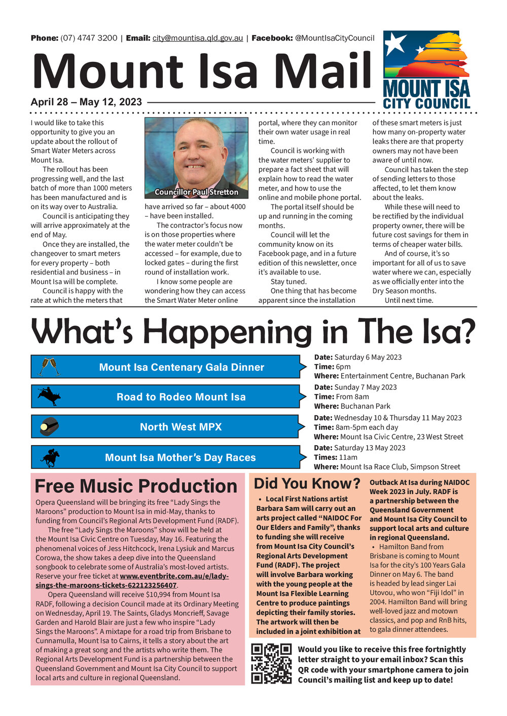 Mount Isa Mail, 28 April 2023