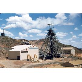 No 2 Ore Shaft Headframe and winder houses, Mount Isa Mines, c.1959