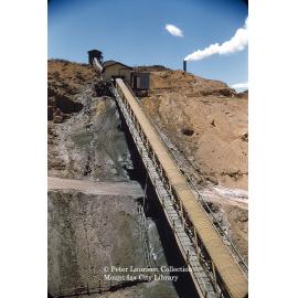 Crude ore conveyor, Mount Isa Mines, February 1959