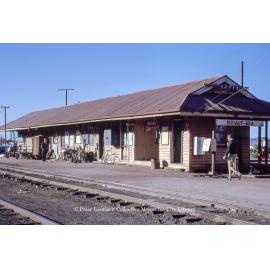 Mount Isa Railway Station platform, Miles End, June 1962