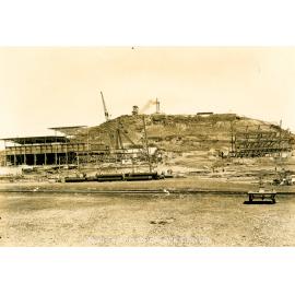 Smelter under construction, Mount Isa Mines, March 1930