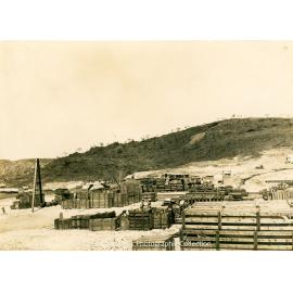 Spray Ponds under construction, Mount Isa Mines, February 1930