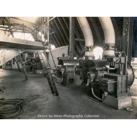 Boiler House firing floor fans, Mount Isa Mines, January 1931