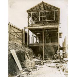 Cottrell Plant and No 2 Flue to Stack under construction, Mount Isa Mines, December 1930