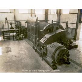 Man and Supply shaft winding engine, Mount Isa Mines, January 1931
