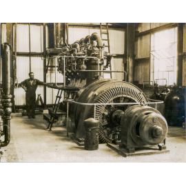 Ruston diesel engine at Mines Power Station, Mount Isa Mines, November 1930