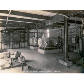 Smelter substation basement, Mount Isa Mines, January 1931