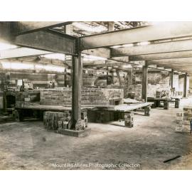 Drossing Plant basement kettle furnaces in course of erection, Mount Isa Mines, October 1930