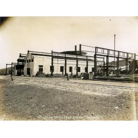 Machine Shop and Boiler Shop under construction, Mount Isa Mines, September 1930