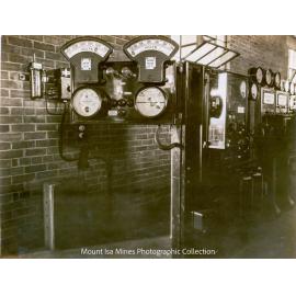 Main Power House synchronising panel, Mount Isa Mines, April 1931