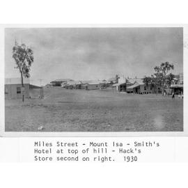 Miles Street, Mount Isa City, c.1930