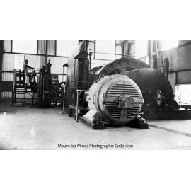 Man and Supply winder, Mount Isa Mine, c.1931